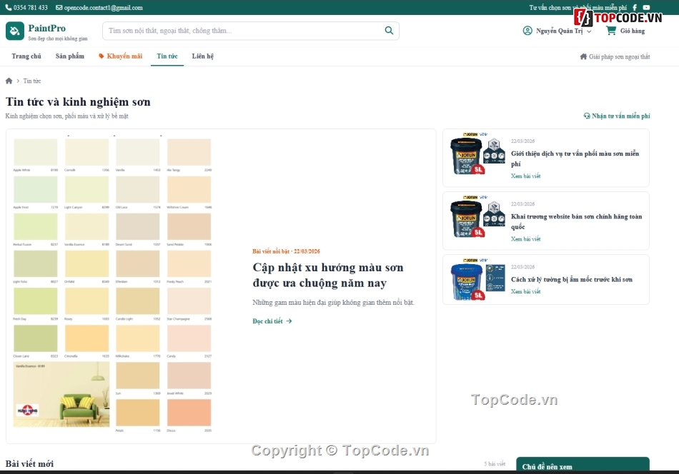 Paint,Website bán hàng,Web bán hàng